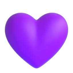 Purple heart emoji png transparent png download