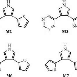 Structures of the pyrrole derivatives predicted as potential fungicides ...