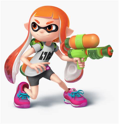 Inkling Girl Smashified - Super Smash Bros Ultimate Inkling, HD Png ...