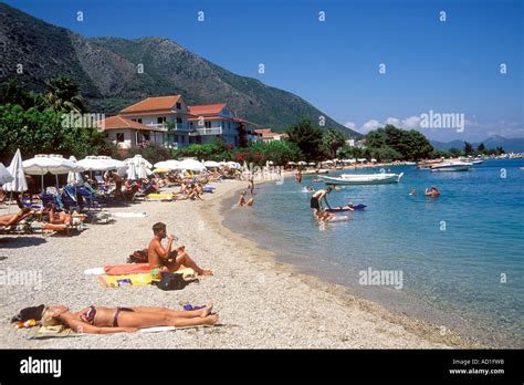 Lefkas, Nidri, Beach scene Stock Photo: 7584986 - Alamy