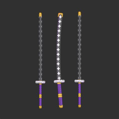 Kikoku Sword Trafalgar Law 3D model 3D printable | CGTrader