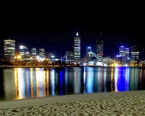 Perth City Skyline at Night Free Photo Download | FreeImages