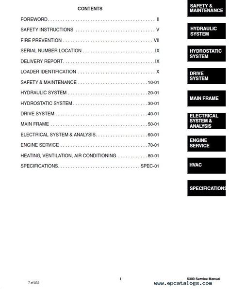 Bobcat S300 Skid-Steer Loader Service Manual PDF