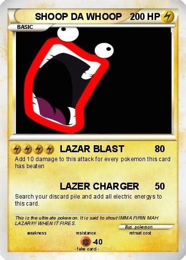 Pokémon SHOOP DA WHOOP 281 281 - LAZAR BLAST - My Pokemon Card