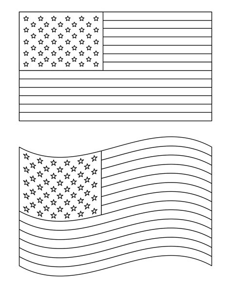 American Flag 50 Stars Template Printable