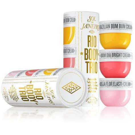 A limited-edition set featuring three best-selling body creams for ...