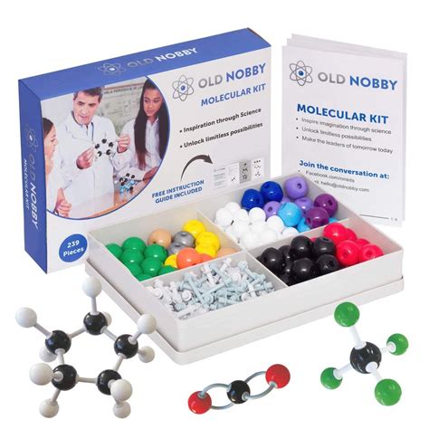 Buy OLD NOBBY Chemistry Model Kit (239 pc) - Molecular Models Kit with ...