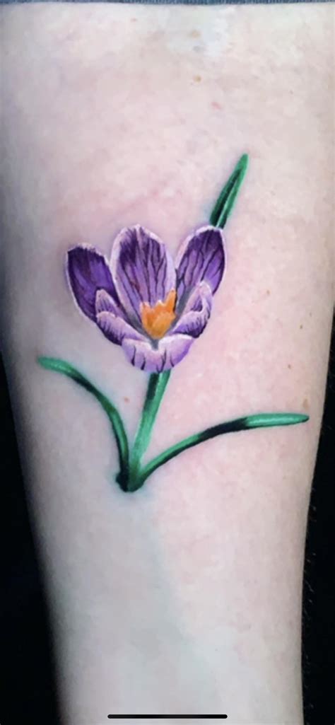 Autumn Crocus Tattoo