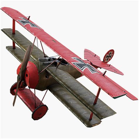 Fokker dr1 triplane ww1 model - TurboSquid 1464775