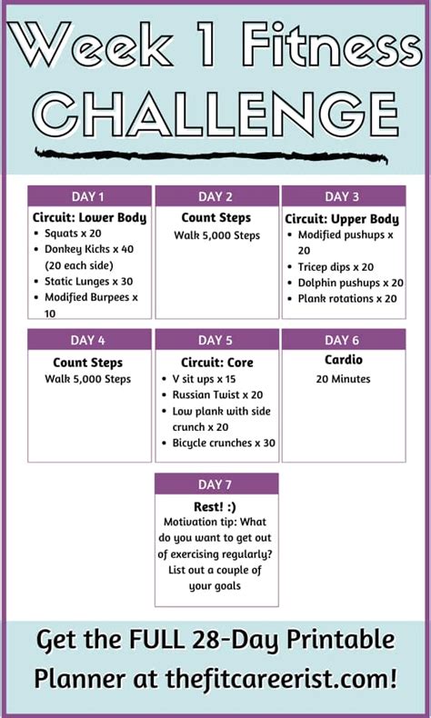 30-Day Fitness Challenge Ideas to Boost Your Motivation to Exercise ...