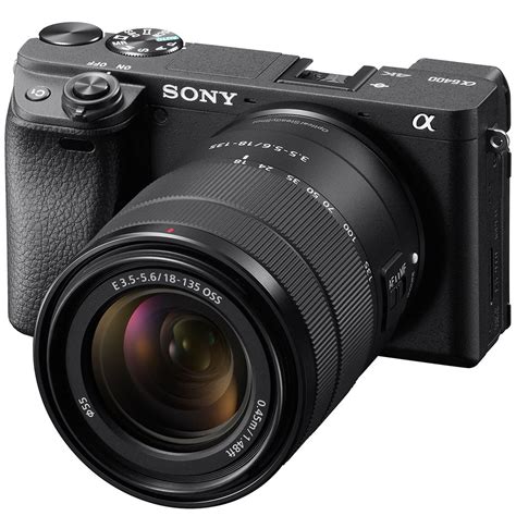 a6400 Mirrorless 4K Camera ILCE-6400M/B 18-135mm + 18-105mm G 2 Lens ...