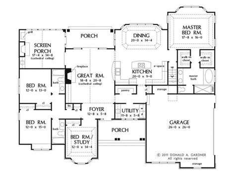 3 Bedroom Single Level House Plans | Ruivadelow