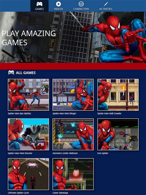 The Brick Castle: Marvel Kids Spiderman Online Free Games Review