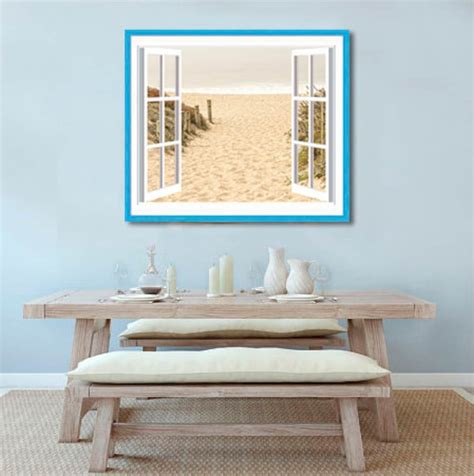 Window View of Beach Open Window to Beach View Beach Wall - Etsy