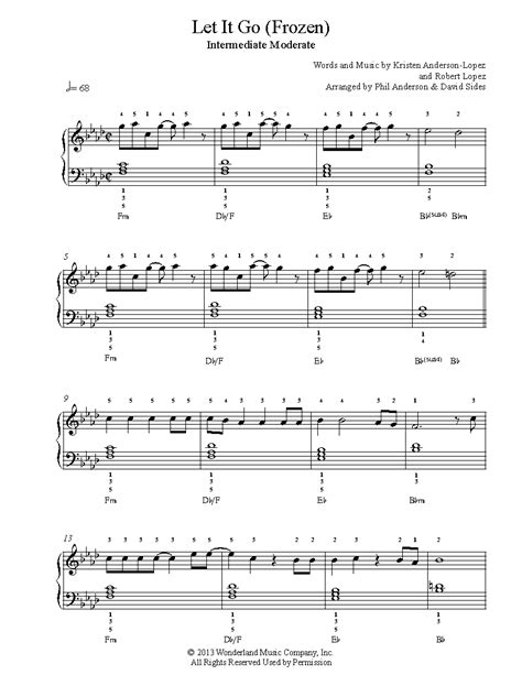 Let It Go by Frozen Sheet Music & Lesson | Intermediate Level