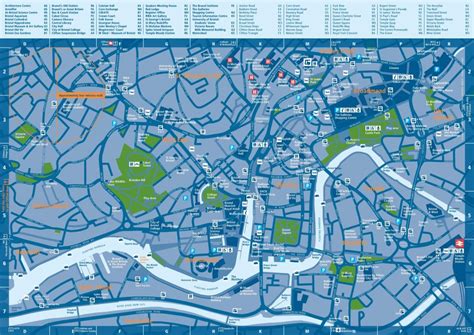 Bristol Tourist Attractions Map - Bristol City Centre Map Printable ...