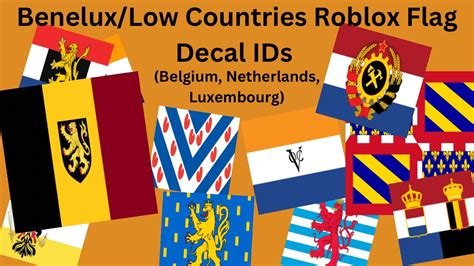 Benelux/Low Countries Roblox Decal IDs (Belgium, Luxembourg ...