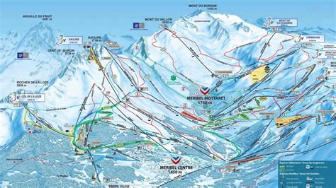 About Meribel Maps | Skiing, Map, Town map