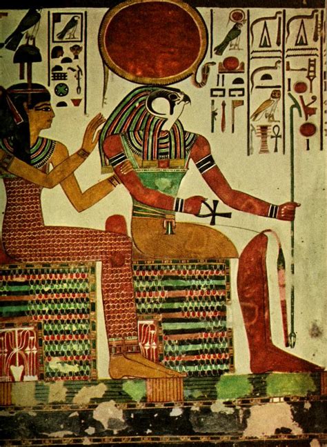 Ancient - Egyptian Wall Paintings 1956, Horus Painting by Unknown - Pixels