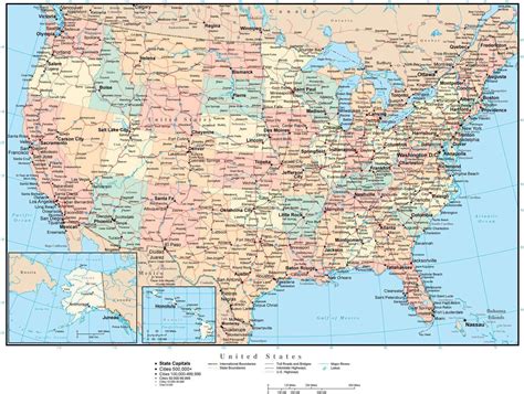 Map Of Usa And Cities – Topographic Map of Usa with States