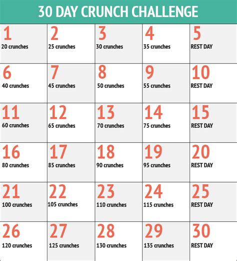 Dancing in the Rain: 30 Day Crunch Challenge