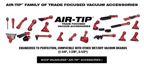 Milwaukee M12 AIR-TIP 1-1/4 2-1/2 Wet/Dry Shop Vacuum Utility Nozzle ...