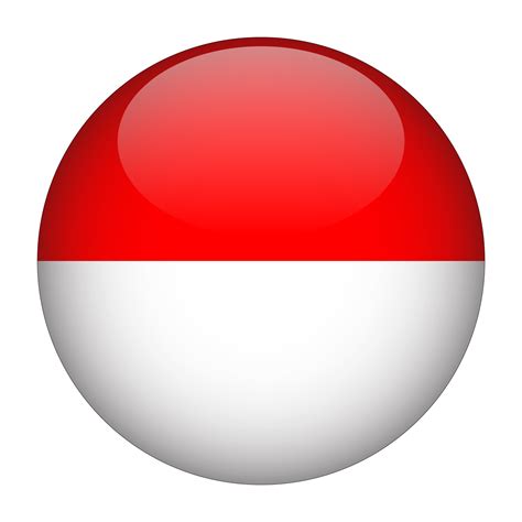 Indonesia 3D Rounded Flag with Transparent Background 15272227 PNG