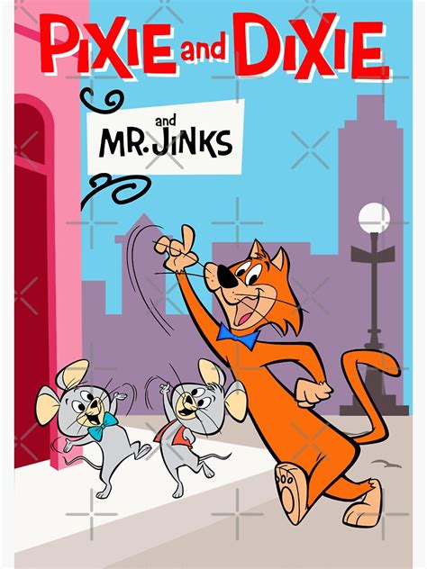 "Pixie And Dixie And Mr. Jinks" Sticker for Sale by teenysophia | Redbubble