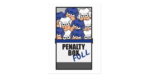 Hockey Penalty Box Full Postcard | Zazzle