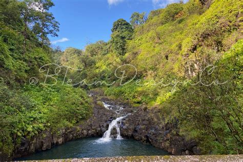 Road to Hana Waterfall Photograph Maui, Hawaii Waterfall Photo ...