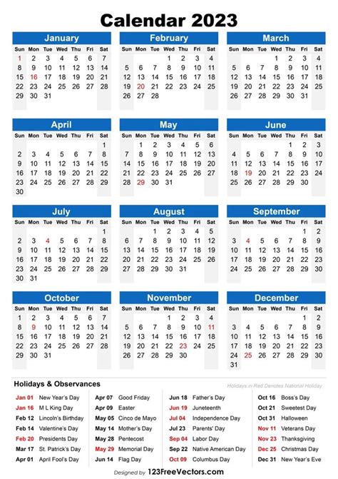 Calendar 2023 Holidays – Get Calendar 2023 Update