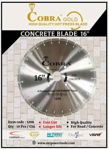 COBRA CONCRETE CUTTING BLADE at best price in Chennai by TVL Chennai ...