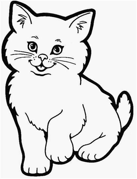 Mewarnai Sketsa Mewarnai Gambar Kucing Kartun | Images and Photos finder