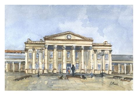 Huddersfield – Railway Station | Art Gallery Doncaster Gallery Artwork ...