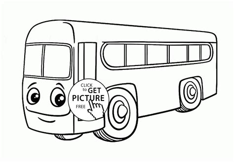 Bus Coloring Pages To Print - kidsworksheetfun