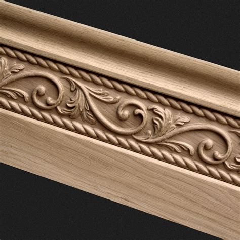 Exclusive wooden baseboard moulding, Classic wooden skirting board ...