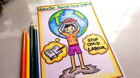 Stop Child Labour Poster For Kids