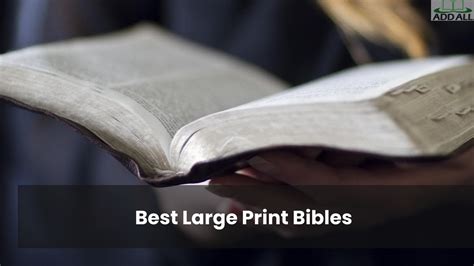 The Best Giant And Large Print Bible For Visually Impaired [2023]