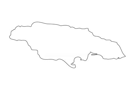 Jamaican Map Outline