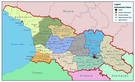 Political Map Of Georgia Maps Of Georgia Maps Of Asia Map | Images and ...