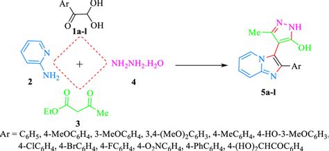 Synthesis of imidazo[1,2-a]pyridine derivatives 5a–l by one-pot ...