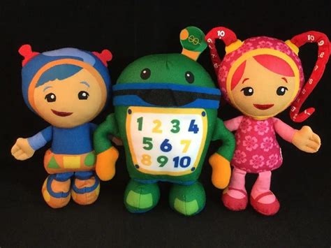 Nickelodeons Team Umizoomi Milli Plush Toy Bot Green Robot BLUE GEO New ...