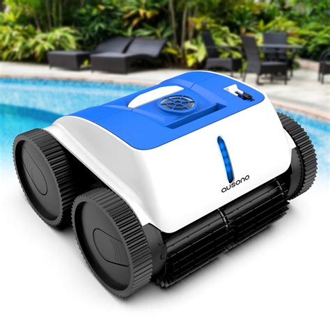 Buy AUSONO Cordless Robotic Automatic Pool Cleaner can Cleaning Wall ...