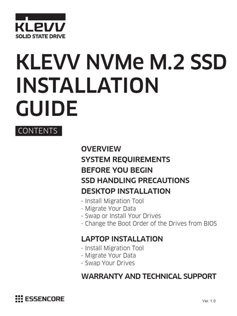 M.2 SSD Installation Guide v1 | PDF | Solid State Drive | Laptop