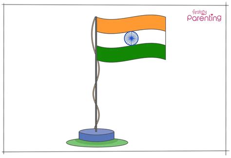 Indian Flag Drawing