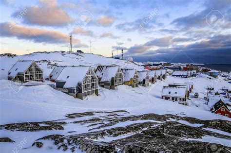 🔥 Free download Rows Of Colorful Inuit Houses Hiding In The Snow And ...