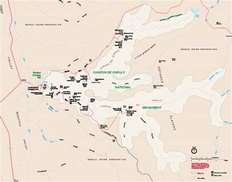 Canyon de Chelly Map | Directions, Miles To Canyon de Chelly National ...