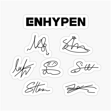 ENHYPEN logo with signature OT7 by yeasitrus Big Hit Belift | New ...