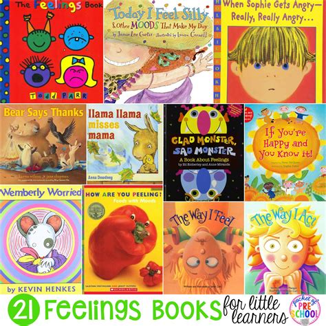 Feelings Books for Little Learners: Preschool, Pre-K, and Kindergarten