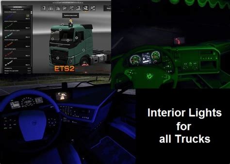 ETS 2: Interior Lights for all trucks v 1.9.22 Interieurs Mod für ...